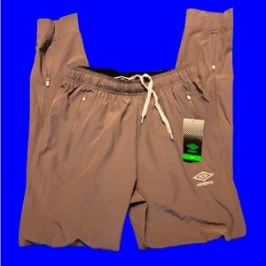 Umbro Stretch Woven Jogger Pants - Gray- Small-NWT